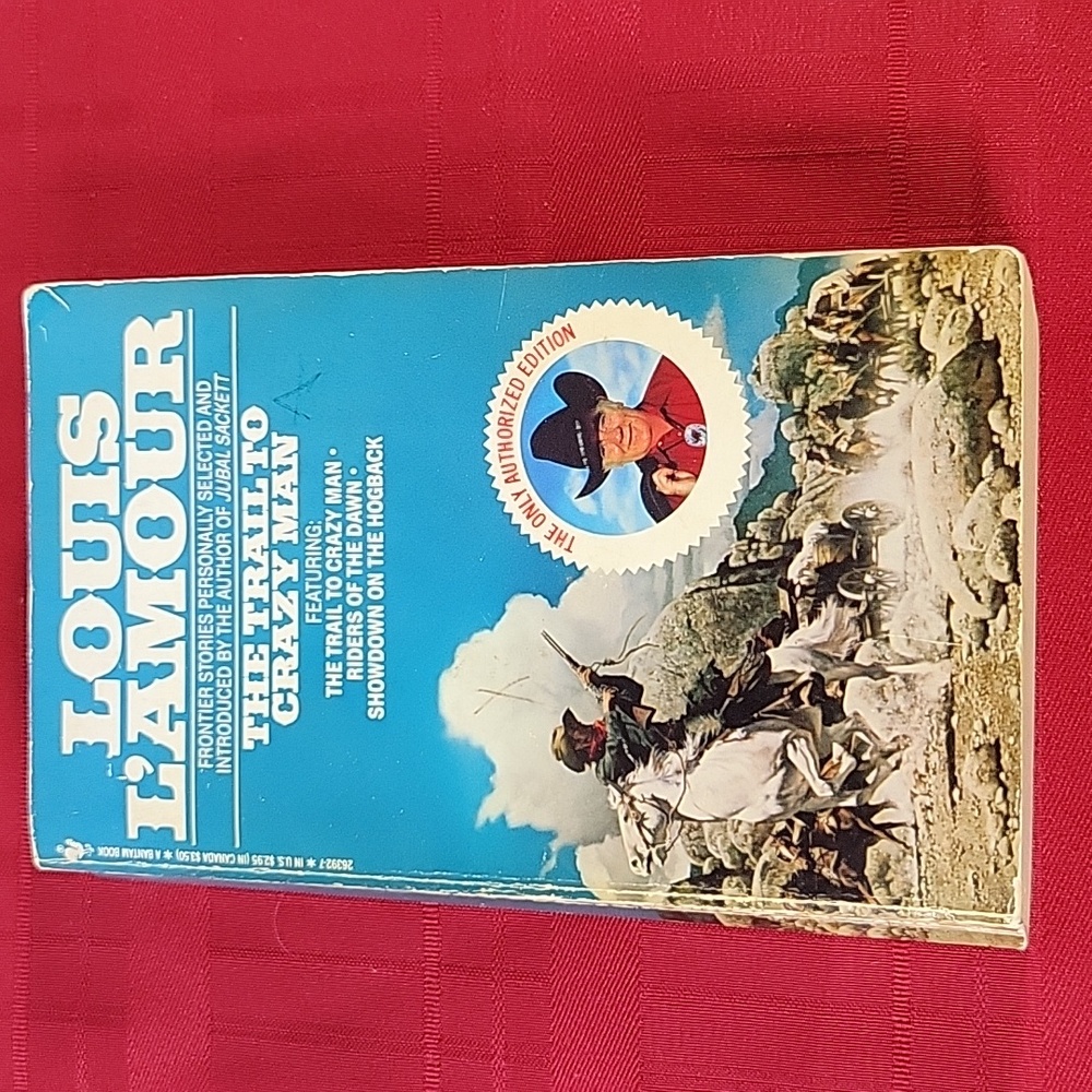 Louis Lamour The Trail To Crazy Man, 1986 Western Novel Paperback